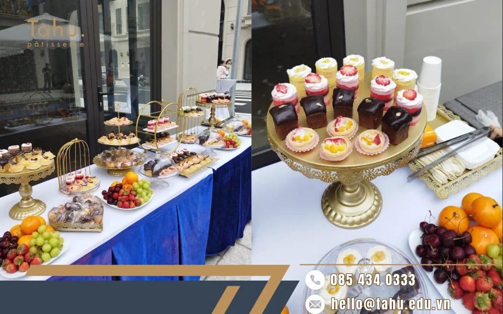 thực đơn tea break cho hội thảo theo mức ngân sách  trên 80.000 VNĐ/người