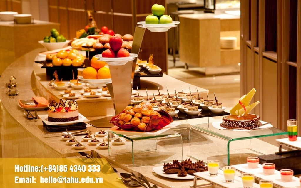Tiệc trà đám cưới dạng buffet 